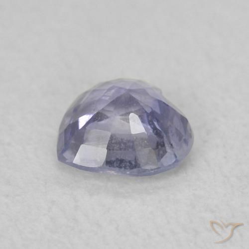 Zafiro Azul claro natural de 0.38 ct, Corazón, VS