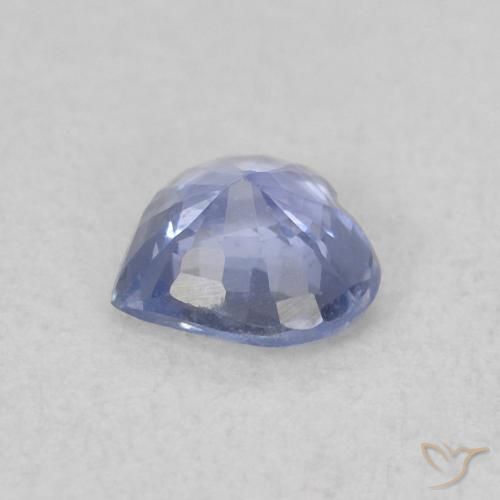 Zafiro Azul violeta natural de 0.36 ct, Corazón, VS