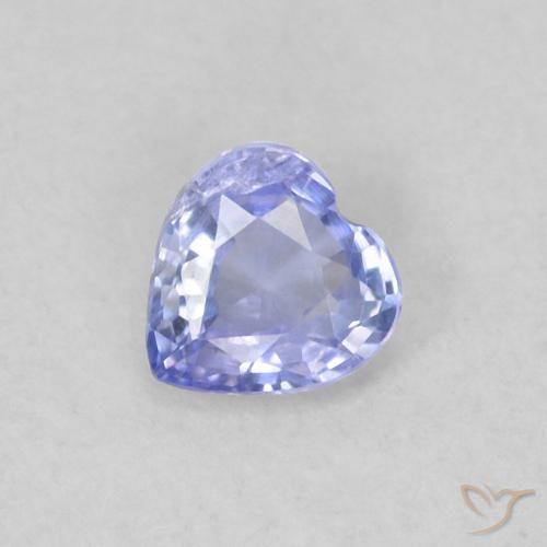 Zafiro Azul claro natural de 0.23 ct, Corazón, VS