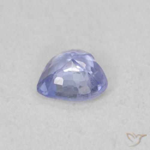 Zafiro Azul claro natural de 0.23 ct, Corazón, VS