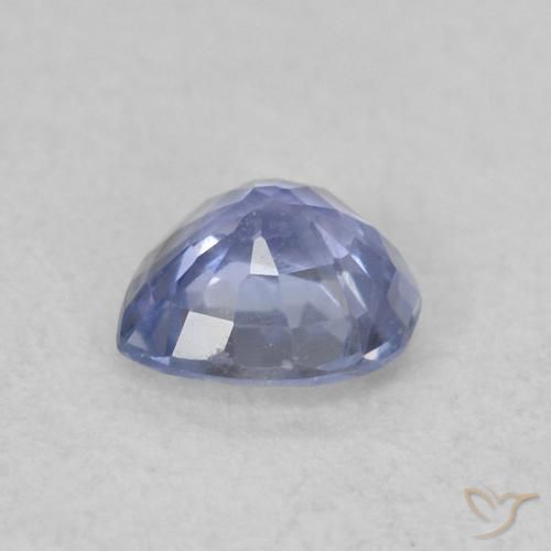 Zafiro Azul pastel natural de 0.37 ct, Corazón, VS
