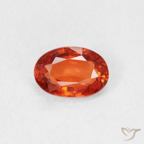 0.59ct Natural Rojo intenso Zafiro, Ovalada, VS