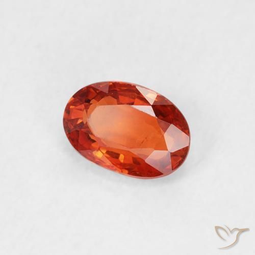 Zafiro Rojo intenso natural de 0.59 ct, Ovalada, VS