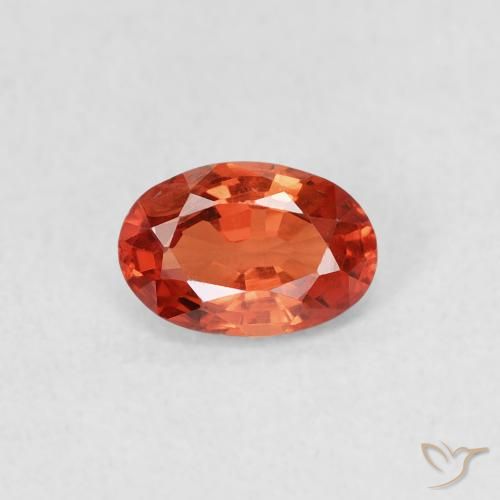 0.64ct Natural Rojo carmesí claro Zafiro, Ovalada, VVS-VS