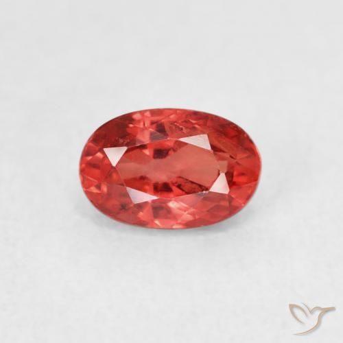 0.75ct Natural Rojo medio Zafiro, Ovalada, VS