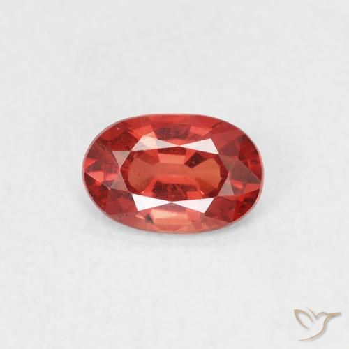 0.51ct Natural Rojo carmesí claro Zafiro, Ovalada, VS