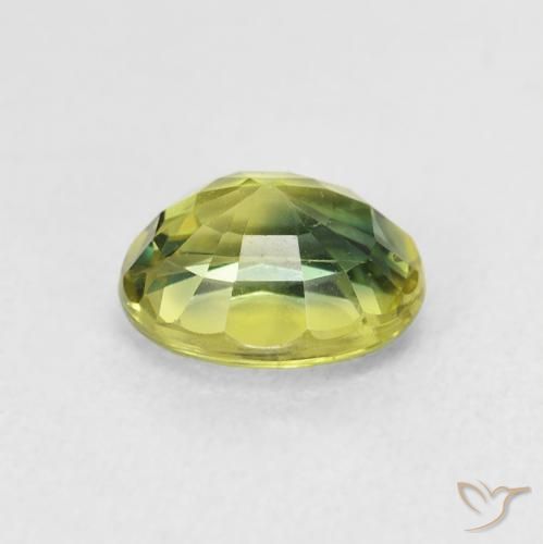 Zafiro Medium Light Green natural de 2.00 ct, Ovalada, VVS-VS