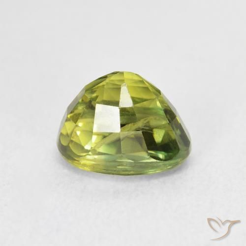Zafiro Amarillo medio natural de 2.93 ct, Ovalada, VVS-VS