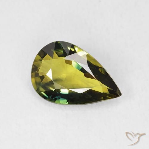 Zafiro Multicolor natural de 2.11 ct, En forma de pera, VVS-VS