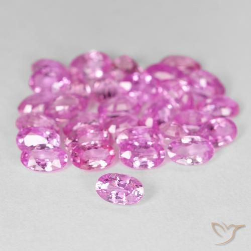 Gemas de Zafiro Rosado púrpura real natural de 9.23 ct, Ovalada, VS
