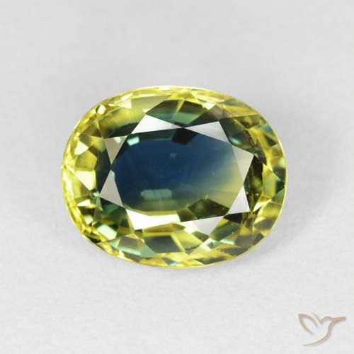 4.18ct Natural Multicolor Zafiro, Ovalada, VS