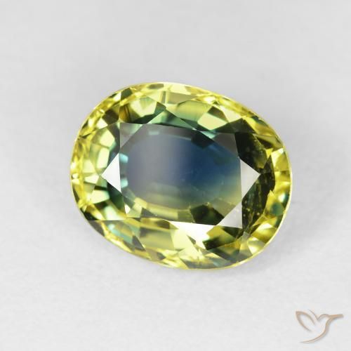 Zafiro Multicolor natural de 4.18 ct, Ovalada, VS