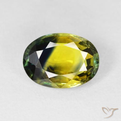 3.52ct Natural Multicolor Zafiro, Ovalada, VS