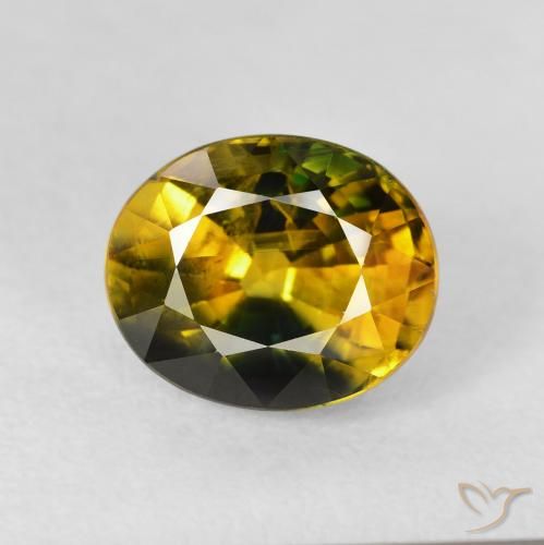3.24ct Natural Multicolor Zafiro, Ovalada, VS