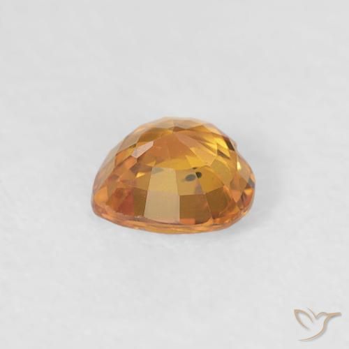 Zafiro Oro natural de 0.42 ct, Corazón, VS