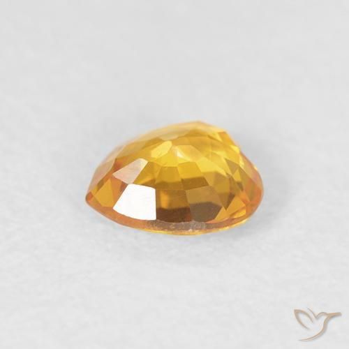 Zafiro Oro natural de 0.43 ct, Corazón, VS