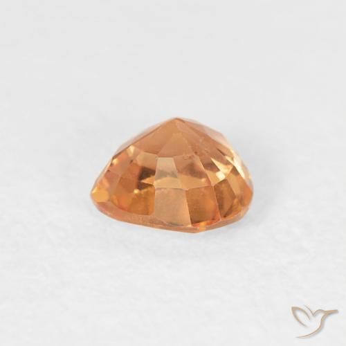 Zafiro Naranja medio natural de 0.45 ct, Corazón, VS