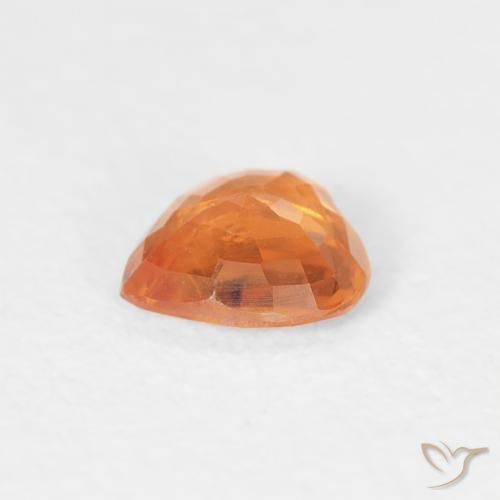 Zafiro Naranja claro natural de 0.41 ct, Corazón, VS