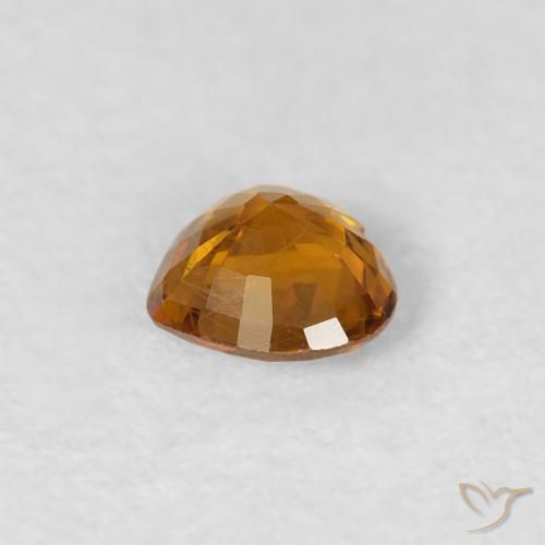 Zafiro Naranja albaricoque natural de 0.36 ct, Corazón, VS