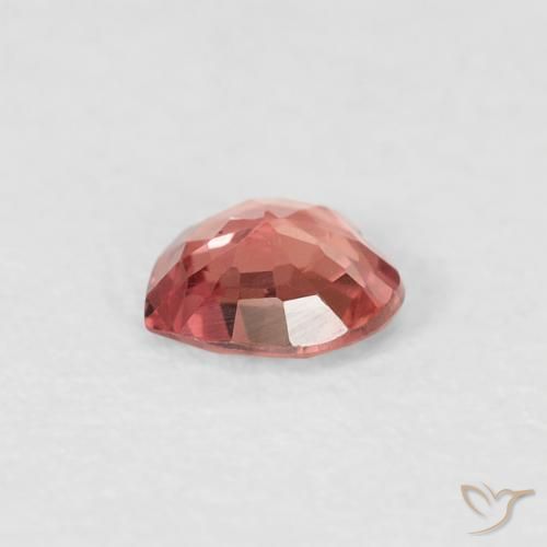 Zafiro Rosado medio natural de 0.35 ct, Corazón, VVS