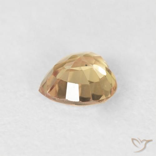 Zafiro Dorado natural de 0.48 ct, Corazón, VVS