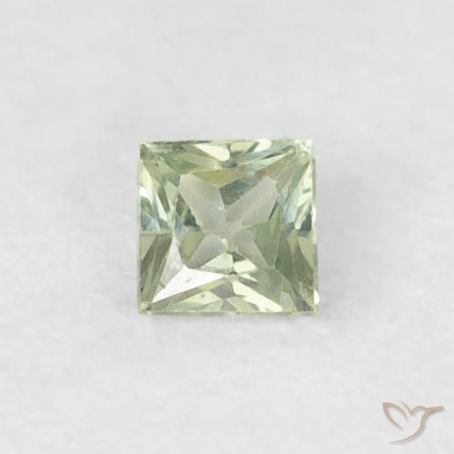 0.20ct Natural Verde bosque claro Zafiro, Cuadrado, VS, Photo A