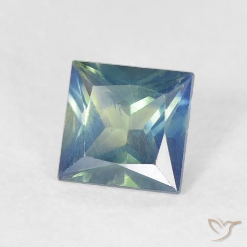Zafiro Cerceta natural de 0.69 ct, Cuadrado, VS