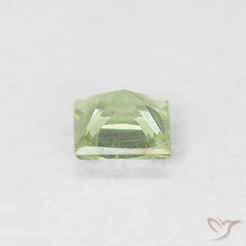 Zafiro Verde lima natural de 0.18 ct, Cuadrado, VS