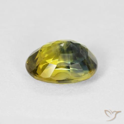 Zafiro Multicolor natural de 3.35 ct, Ovalada, VS