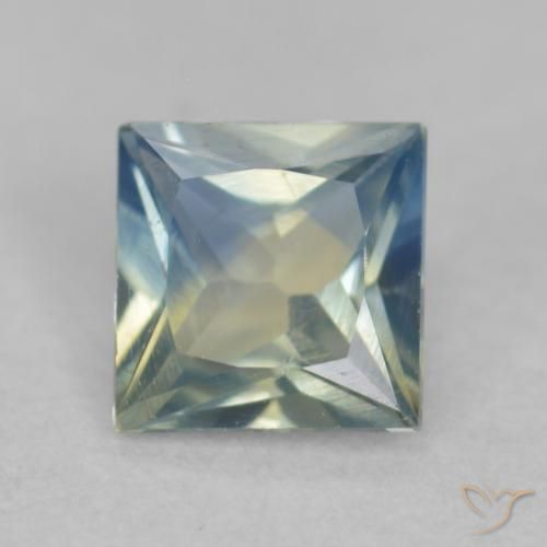 Zafiro Cerceta natural de 0.31 ct, Cuadrado, VVS