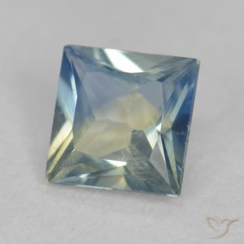 Zafiro Cerceta natural de 0.31 ct, Cuadrado, VVS