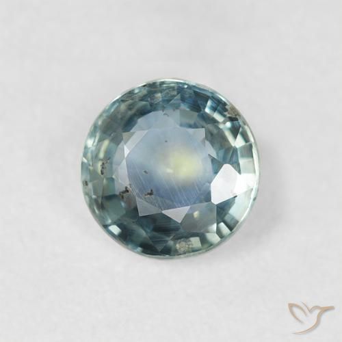 Zafiro Cerceta natural de 0.85 ct, Redondo, VS-SI