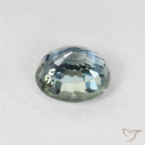 Zafiro Cerceta natural de 0.85 ct, Redondo, VS-SI