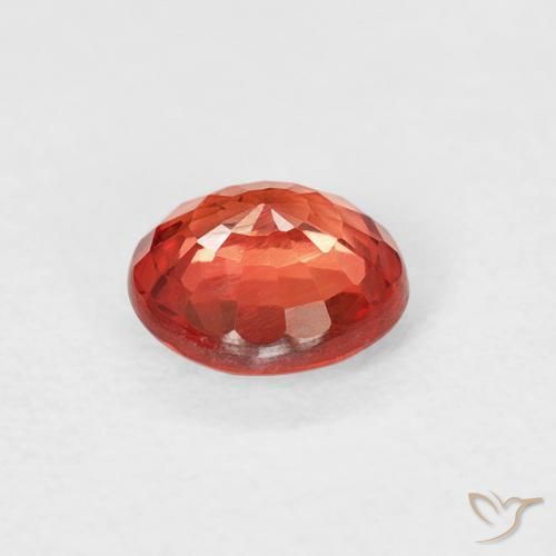 Zafiro Rojo claro natural de 0.61 ct, Redondo, VS