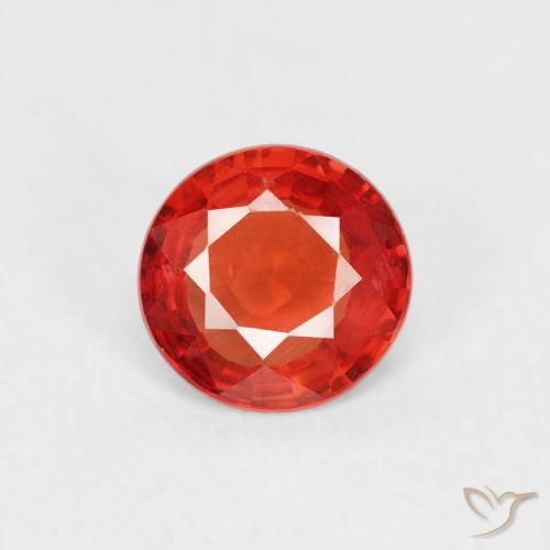 0.52ct Natural Rojo claro Zafiro, Redondo, VS