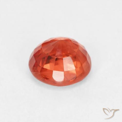 Zafiro Rojo medio natural de 0.98 ct, Redondo, VS