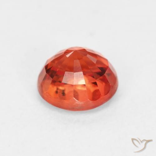Zafiro Rojo medio natural de 0.95 ct, Redondo, VS