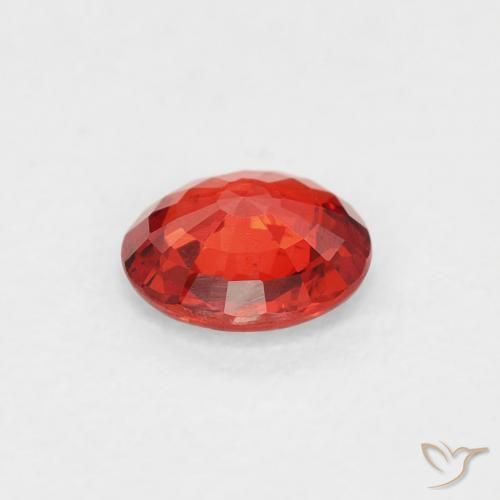 Zafiro Rojo claro natural de 0.51 ct, Redondo, VS