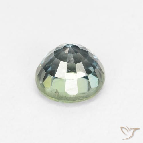 Zafiro Azul muy claro natural de 0.85 ct, Redondo, VS