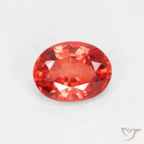 0.46ct Natural Rojo carmesí claro Zafiro, Ovalada, VVS-VS