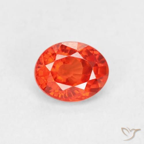 0.47ct Natural Rojo medio Zafiro, Ovalada, VVS