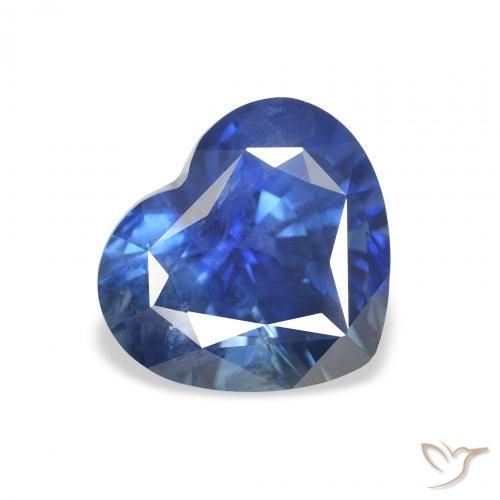 3.33ct Natural Azul marino Zafiro, Corazón, VS