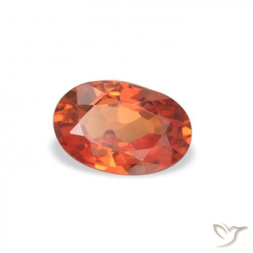 Zafiro Rojo intenso natural de 0.62 ct, Ovalada, VVS-VS