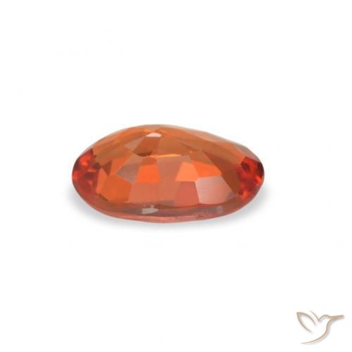 Zafiro Rojo intenso natural de 0.62 ct, Ovalada, VVS-VS