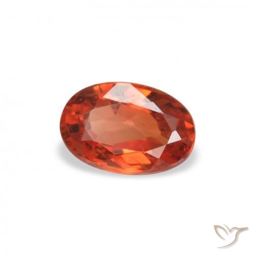 Zafiro Rojo claro natural de 0.56 ct, Ovalada, VVS-VS