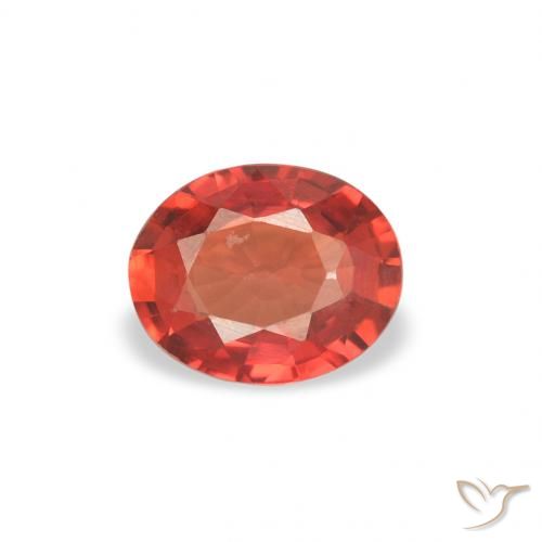 0.33ct Natural Rojo intenso Zafiro, Ovalada, VVS