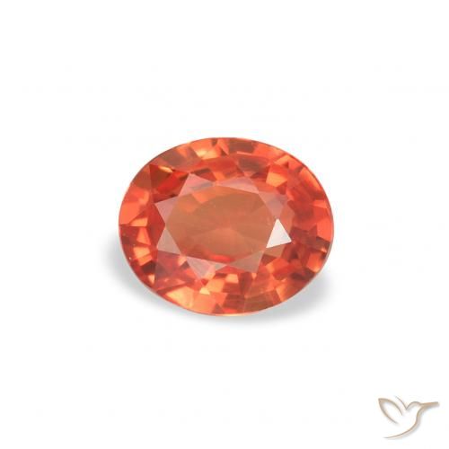 0.33ct Natural Rojo carmesí claro Zafiro, Ovalada, VVS