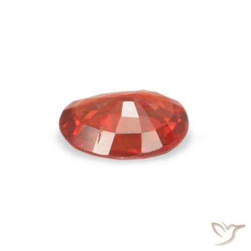 Zafiro Rojo intenso natural de 0.36 ct, Ovalada, VS