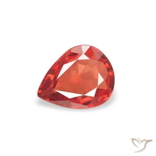 0.37ct Natural Rojo medio Zafiro, En forma de pera, VS