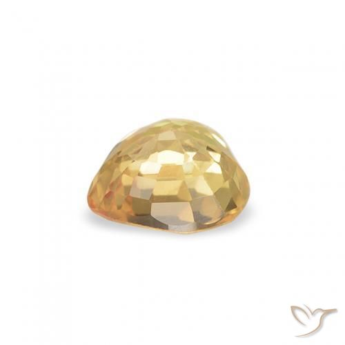 Zafiro Oro natural de 0.43 ct, Corazón, VVS